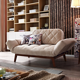 北欧实木沙发床可折叠小户型多功能宜家沙发床书房客厅懒人沙发床