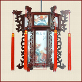 中式仿古宫灯古典木艺吊灯 酒店走廊过道阳台灯 现代中式门庭灯笼