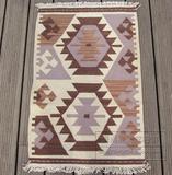 KILIM手工编织羊毛地毯几何美式乡村民族风地垫门垫巴基斯坦风