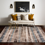 美式简约地毯土耳其进口北欧几何菱形客厅茶几沙发卧室书房摆场毯