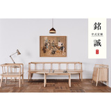 新中式沙发组合简约原木色现代禅意实木家具客厅沙发工程家具定制