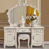 欧式梳妆台实木化妆桌凳镜组合奢华高档梳妆台简约小户型卧室家具