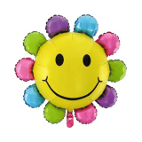 合肥生日派对店面活动周岁店庆幼儿园装饰铝膜气球太阳花
