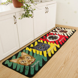 时尚创意喵星人厨房垫防滑 可爱猫咪卧室地毯 床边毯防滑卡通脚垫