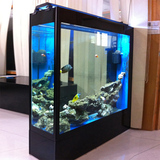 生态金鱼缸水族箱长方形大中型玻璃屏风1.2米家用定做底滤客厅80