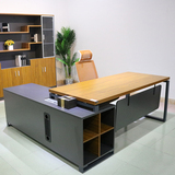 广东办公家具实木老板桌简约现代大班台办公桌板式经理桌主管桌