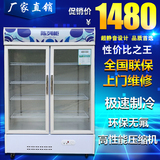雪渝饮料展示柜双门冷藏立式冰柜 商用冰箱肉类保鲜串串香陈列柜
