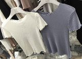 韩国出口单 TG时尚百搭修身简约显瘦净版针织衫春款