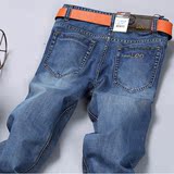 新款夏季学生休闲直筒牛仔裤男长裤修身型薄款简约四季青少年英伦
