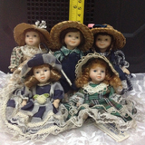 全陶瓷BJD洋娃娃 关节可动 欧美民族风情家居古董收藏摆件 瓷偶