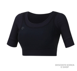 91queen韩国代购DESCENTE/迪桑特S6222YTS88女款运动健身瑜伽T恤
