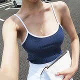 2016夏季韩版显瘦性感低胸吊带背心女士韩国紧身外穿背心打底衫