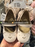 HM H＆M专柜正品代购 女婴宝宝童鞋柔软仿皮凉鞋平底鞋