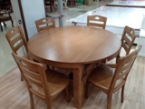 实木餐桌椅简约现代中式小户型饭桌伸缩折叠方圆橡木餐桌特价包邮