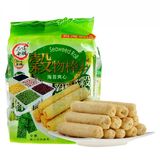 台湾进口品味本铺蛋黄夹心海苔夹心谷物棒糙米卷 幼儿零食品160g