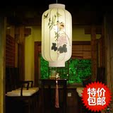 新中式布艺吊灯新现代简约客厅手绘鸟笼吊灯过道茶馆餐厅宫灯灯笼