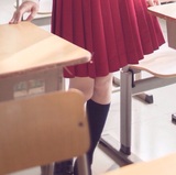 【角】JK制服裙百褶裙纯色水手服裙高温压褶水色日制版型