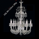 欧式水晶吊灯美式奢华客厅餐厅艺术蜡烛水晶灯别墅复式楼楼梯吊灯
