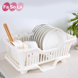 日本Fasola 塑料厨房沥水架筷子勺子餐具收纳架置物架大号碗碟架