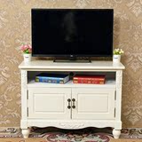 新品欧式电视柜宜家简易储物简约白色实木电视柜美式韩式电视柜