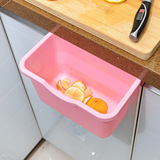 创意厨房垃圾桶橱柜门挂式杂物桌面清洁储物盒塑料小号简约壁挂式