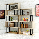淘沙特价书柜书架简约现代自由组合钢木家用儿童储物柜创意置物架