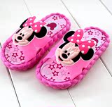 夏季儿童凉拖鞋2-7岁男童女童米奇卡通宝宝室内浴室洗澡防滑拖鞋