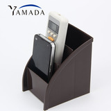 日本进口YAMADA 遥控器塑料收纳盒 桌面3分隔盒子 手机文具收纳