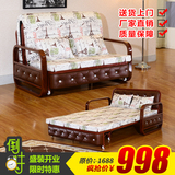 欧式沙发床多功能小户型布艺可折叠推拉双人1.5单人1.2米推拉