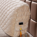 绒布床头罩加厚 纯色床靠背防尘罩 1.5m 1.8m 2米皮床布艺保护套