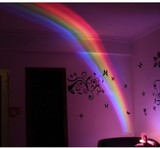 彩虹投影灯浪漫星空投影仪LED安睡小夜灯创意情人节儿童生日礼物