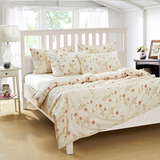 地中海美式全实木床单人床双人床简约宜家婚床松木床1.8米白色床
