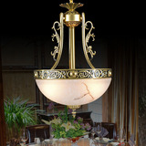 餐厅吊灯美式复古灯具个性创意吊锅客厅灯欧式风格卧室书房灯饰