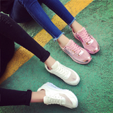 2016夏季韩国ulzzang运动鞋女韩版学生白色球鞋透气网面跑步鞋潮