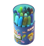 包邮阳光天使 炫彩棒 20色桶装 水溶性炫彩棒 旋转式油画棒