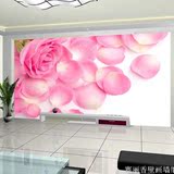 客厅电视背景墙壁纸婚房卧室韩式浪漫玫瑰温馨花卉3d壁画立体墙纸