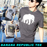 BANANA REPUBLIC 香蕉共和国男士短袖T恤 圆领纯棉 美国专柜正品