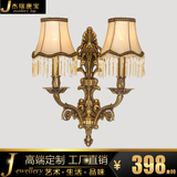 欧式美式全铜壁灯法式简约卧室床头走廊过道客厅餐厅楼梯墙壁灯具