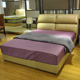 皮床真皮床现代简约婚床1.8米双人床皮艺床1.5米软包床软床特价