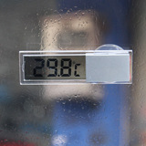 车载温度表 透明液晶超准 吸盘式车载吸盘式电子表温度计汽车用品