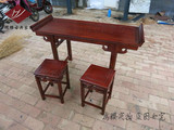 中式实木课桌凳 国学桌双人桌 仿古书画桌椅书法桌学生学习桌厂家