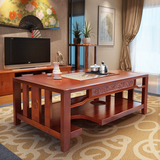 实木茶几功夫茶艺桌带电磁炉自动上水橡胶木现代中式简约客厅家具