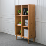 日式全实木书架简约书房家具书柜橱组合环保展示架美式置物架