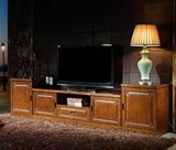 纯全实木电视柜简约宜家客厅卧室现代小户型橡木电视柜组合地柜