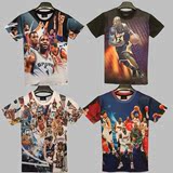 特价NBA篮球T恤24号科比印花球星全明星詹姆斯短袖体恤运动衣服潮