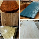 定制老榆木板原木桌板创意吧台面板窗台板实木桌面板榆木餐桌木板