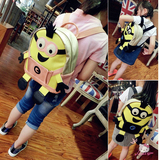 韩版儿童包包宝宝双肩包男童卡通背包女童挎包小黄人可爱挎包书包