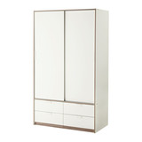 宜家正品 IKEA 特里索 滑门衣柜/4屉118x61x202 厘米宜家家居代购
