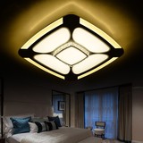 艺术led吸顶灯长方形客厅灯具大气简约现代水晶卧室灯饰个性创意