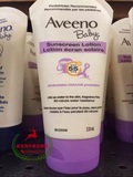加拿大代购Aveeno儿童燕麦矿物质防晒抗过敏防晒乳6个月以上用